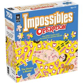 Bepuzzled ، لغز Hasbro المستحيل الذي يضم صورًا من لعبة التشغيل الكلاسيكية ، بلغز 750 قطعة بلا حدود للألغاز المتقدمين الذين تتراوح أعمارهم بين 15 عامًا وما فوق