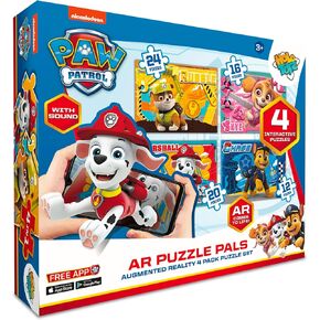 Holotoyz Paw Patrol AR Jigsaw Buzzles - Magic Forgmented Hologram Buzzles تأتي إلى الحياة مع الهاتف الذكي - اللعب 4D للأطفال
