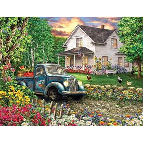 Springbok Puzzle to Remember - Alzheimer & Dementia Activity - Simpler Times 100 Piece Jigsaw Puzzle - Made in USA
