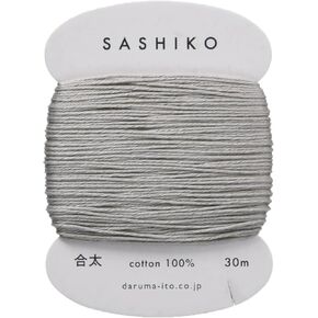 موضوع Sashiko - Daruma - الوزن المتوسط/العادي - بطاقات 30M (Silver Gray # 217)