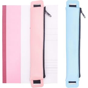 GorgeCraft 2pcs 2 ألوان PEN PEN POUCH PU LEATHER COLOTULLAULL ALGELLATION FANCERAL ANDROLORS SELEVE CASE CASE CASE FORCED