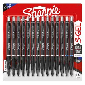 Sharpie S-Gel ، أقلام هلام ، متوسطة الحجم. (0.7 مم) ، ألوان متنوعة ، 14count