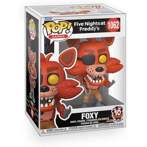 Five Nights at Freddy's (FNAF) - Foxy 10th Year Anniversary Edition Vinyl Figure Bundle with Compatible Funko Pop Box Protector