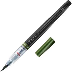 Pentel Brush Pen Art Blush Xgfl-115 Olive Green in Kuwait