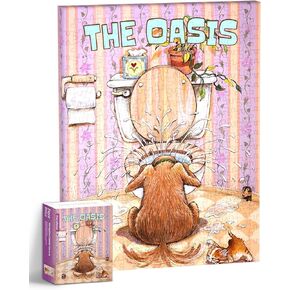 Canvas Wall Art Puzzles for Adults - New New_Monday Mood Unique Gift & Home Décor with Plastic Jigsaw Puzzle Artwork for Living Room Bedroom [HN1432] in Kuwait