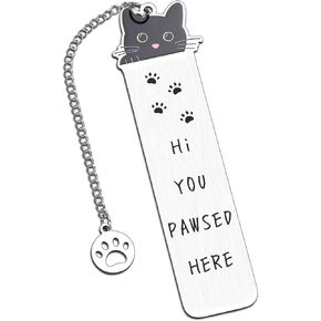 Cat Lover Gifts for Women, Cat Gifts for Cat Lovers, Cat Bookmark, Kids Bookmarks, Bookmarks for Book Lovers, Easter Basket Stuffers for Teens, Kids Easter Basket Stuffers, Black Cat Gifts