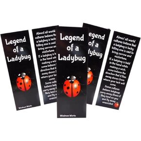 Legend of the Ladybug Bookmark Bundle Carders Deploy Pack Made in the USA ، مجموعة من 5