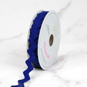أشرطة LUV 5/8 "بوصة ، 10 ياردات Ric Rac Ribbon ، Blue Royal
