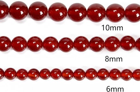 65Pcs 6mm Red Agate Natural Round Loose Real Stone Beads Gemstone Genuine for DIY Hand Made Craft Jewelry Bracelet Earring Necklace String Making Energy Healing Power in Saudi Arabia