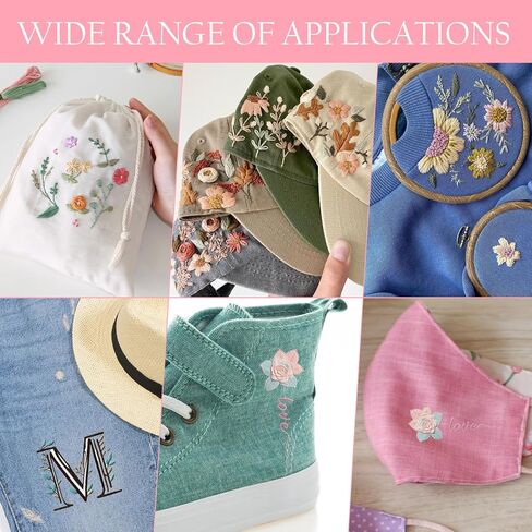 Rngmsi Water Soluble Embroidery Patterns - 3 Sheets Fantastic Dragon Stick and Stitch Embroidery Paper Designs, Mystic Wreath Theme Wash Away Transfer Paper Stabilizers for Hand Sewing Lovers in Saudi Arabia