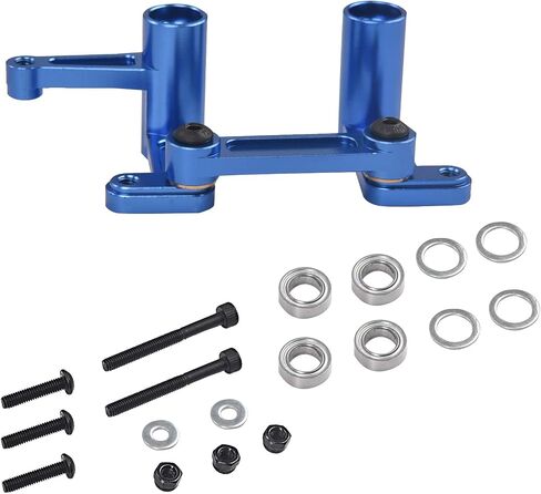Hosim RC Aluminum Steering Bellcrank & Drag Link for Slash 2WD rustler Bandit 1/10 RC Truck Crawler,Upgraded Parts of 3743(Red Set) in Saudi Arabia