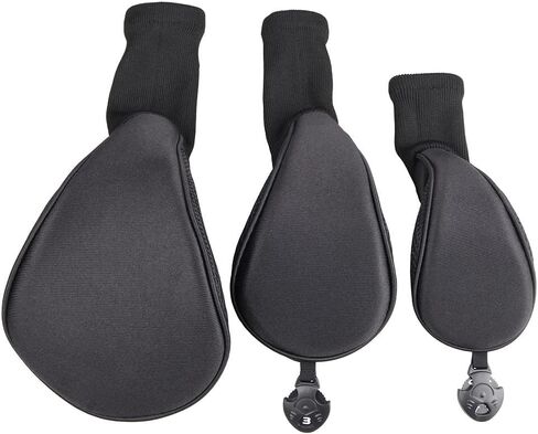 أغطية نادي الجولف غطاء رأس سائق الجولف 3 قطع مجموعة أغطية رأس الجولف مع رقم قابل للتبديل العلامات 3 4 5 6 7 X إكسسوارات الجولف للرجال والنساء in Kuwait