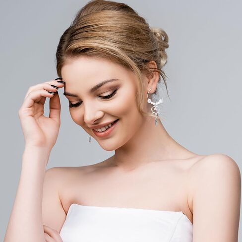 120pcs Hypoallergenic Earring Beading Hoops, 20mm 25mm 30mm 35mm Round Hoop Earrings Findings, Open Earring Wire Ring Accessories for Jewelry Making- Gold in Saudi Arabia