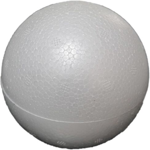 Meuey Lyot 4“ White Foam Balls Semi-Circular Foam Balls Christmas Craft Half Foam Balls Styrofoam Balls DIY Art Deco and Home Craft Project 10PCS in Kuwait