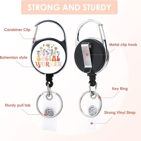 Nurse Lanyards for ID Badge Holder - 2 Pcs Cute Strawberry Retractable Badge Holder for Teacher Work Accessory, Personalized Detachable ID Lanyard for School Teacher Nurse Assistant Work Gift in Kuwait
