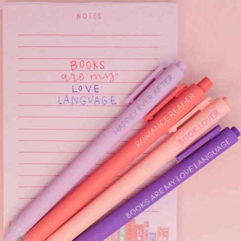 Taylor Gel Pens, T. Swift Merch, Set of 4 Colorful Retractable Gel Pens for Journaling and Note Taking, Cute Pen Gift for Swifties in Saudi Arabia