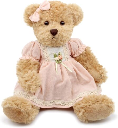 2-Pack Teddy Bear,Cute Stuffed Animal,Couple Gift Soft Plush Toy 11inch (Vintage Dress) in Kuwait