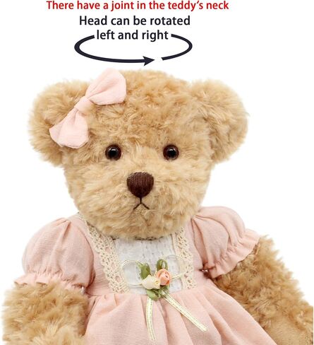 2-Pack Teddy Bear,Cute Stuffed Animal,Couple Gift Soft Plush Toy 11inch (Vintage Dress) in Kuwait