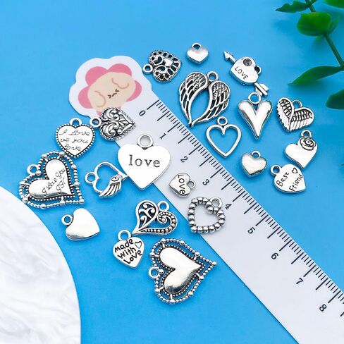 youdiyla 80pcs سبيكة Silver Christmas Snowflake Series Series Series Jewelry Making DIY keychain arock arrings قلادة تصميم مختلفة لمجوهرات صنع الأساور قلادة (SN18) in Saudi Arabia