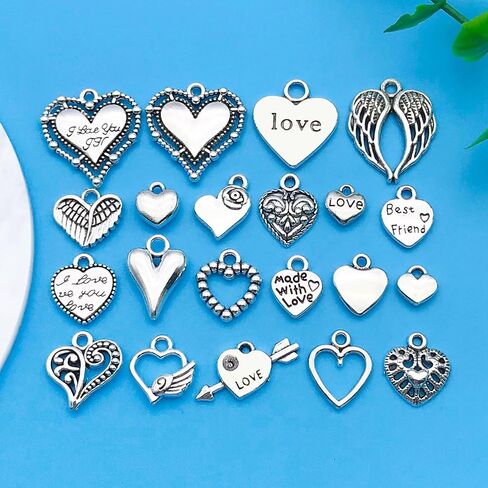 youdiyla 80pcs سبيكة Silver Christmas Snowflake Series Series Series Jewelry Making DIY keychain arock arrings قلادة تصميم مختلفة لمجوهرات صنع الأساور قلادة (SN18) in Saudi Arabia