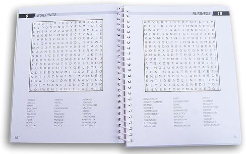 Spiral Bound Miniature Puzzle Book for Car, Office, or Quiet Play - 80 Pg (WordSearch Vol. 3) in Saudi Arabia