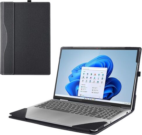 Laptop Cover for Dell Latitude 5450 5440 5430 5420 Series 14 inch 2021～2024 Notebook PC .2-in-1 Detachable PU Leather Notebook Sleeve (Blue) in Kuwait