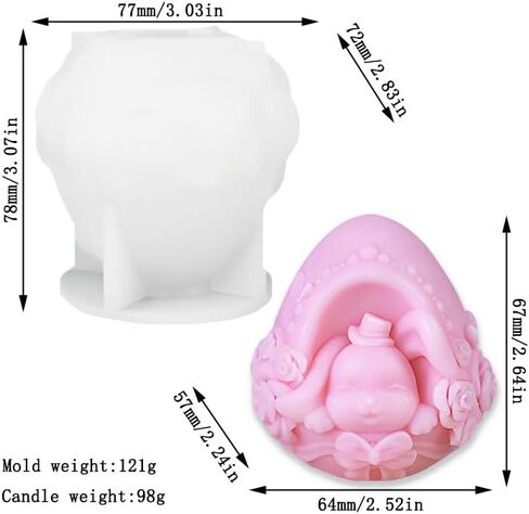 Tone Fun The Sitting Cat Shape Candle Silicone Molds for Making Candle, Resin, Aromatherapy Candles, Handmade Wax Soap, Home Decor,Plaster Statue in Saudi Arabia