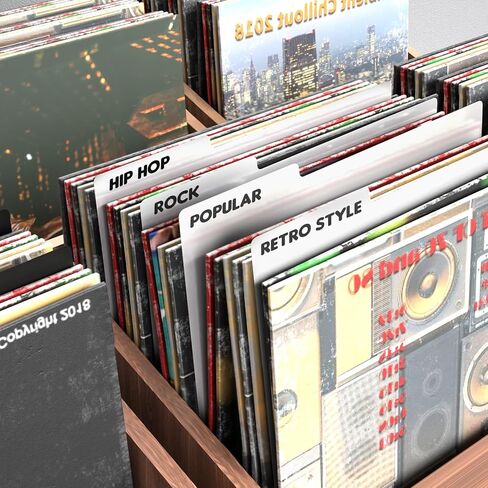 FACMOGU 20PCS الفواصل القياسية في فينيل ، 12.5 "× 13" فواصل سجلات فينيل البلاستيك ، بطاقة الفواصل السجلية الفائقة 33 دورة في الدقيقة ، فواصل كتالوجات LP DIY لألبومات سجل VINYL DVD تخزين - أبيض in Kuwait