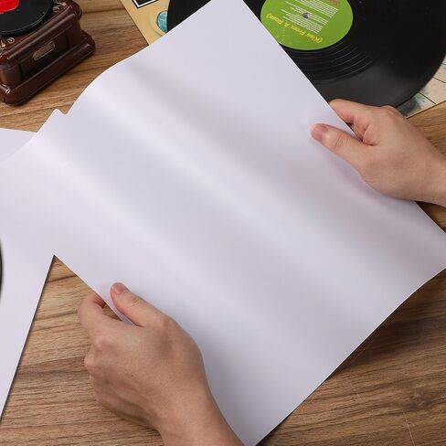FACMOGU 20PCS الفواصل القياسية في فينيل ، 12.5 "× 13" فواصل سجلات فينيل البلاستيك ، بطاقة الفواصل السجلية الفائقة 33 دورة في الدقيقة ، فواصل كتالوجات LP DIY لألبومات سجل VINYL DVD تخزين - أبيض in Kuwait