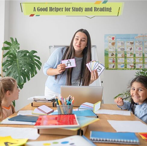 BAYTORY 360-Piece Index Cards, 3 x 5 Inches, Colored lined Notecards, Flash Cards for Studying, Cue Cards for Learning Office Note Taking (Multicolor) in Saudi Arabia