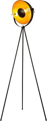COSYLUX Industrial Tripod Floor Lamp for Living Room, Modern Satellite Tall Standing Lamps for Bedrooms Black Gold (No Bulbs) in Kuwait