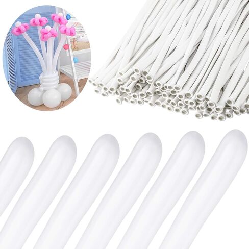 Skylety 100 Pieces Twisting Balloons Long Balloons DIY Latex Modelling for Birthday Wedding Engagement Anniversary Festival Party Decoration(Coffee) in Saudi Arabia