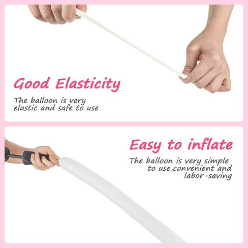 Skylety 100 Pieces Twisting Balloons Long Balloons DIY Latex Modelling for Birthday Wedding Engagement Anniversary Festival Party Decoration(Coffee) in Saudi Arabia