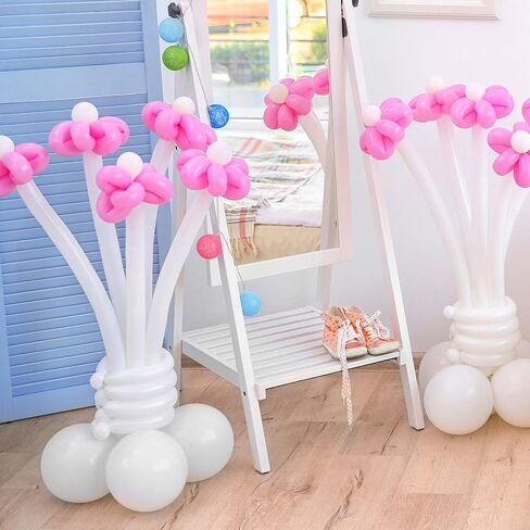 Skylety 100 Pieces Twisting Balloons Long Balloons DIY Latex Modelling for Birthday Wedding Engagement Anniversary Festival Party Decoration(Coffee) in Saudi Arabia