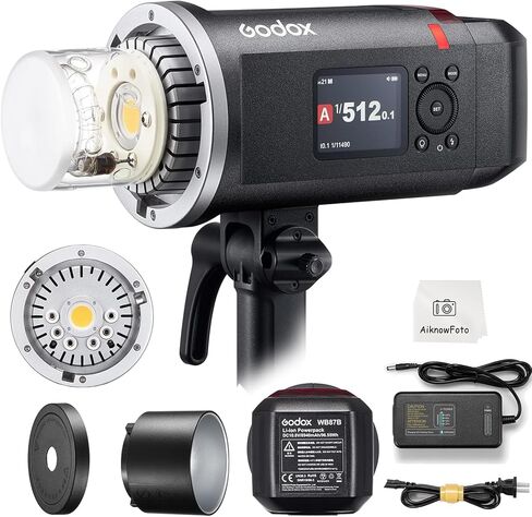 Godox AD600BM Outdoor Strobe Flash,Bowens Mount 600Ws GN87 High-Speed Sync Photography Studio Flash Monolight with 2.4G Wireless X System, 8700mAh Battery,500 Full Power Flash, Recycle in 0.01-2.5s in Saudi Arabia