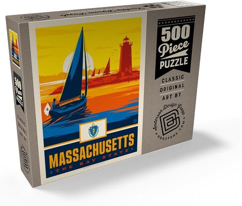 MyPuzzle Massachusetts: The Bay State - Premium 1000 Piece Jigsaw Puzzle for Adults in Saudi Arabia