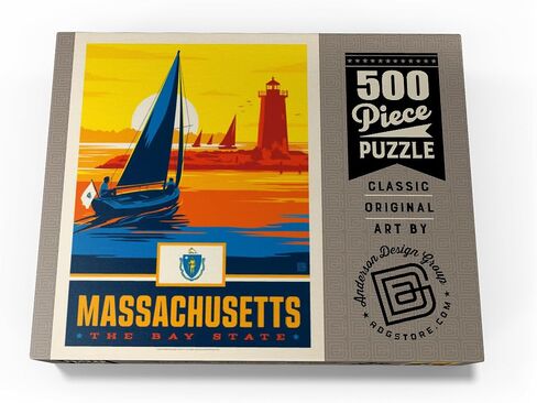 MyPuzzle Massachusetts: The Bay State - Premium 1000 Piece Jigsaw Puzzle for Adults in Saudi Arabia