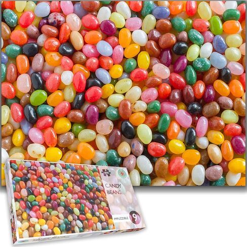 All Jigsaw Puzzles 1000 Pieces Candy Beans - Impuzzibles, UK Made Hard Jigsaw Puzzle for Adults, Gift Choice, 66 X 50cm, Portable in Saudi Arabia