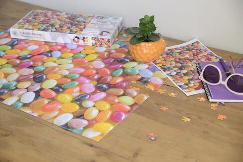 All Jigsaw Puzzles 1000 Pieces Candy Beans - Impuzzibles, UK Made Hard Jigsaw Puzzle for Adults, Gift Choice, 66 X 50cm, Portable in Saudi Arabia