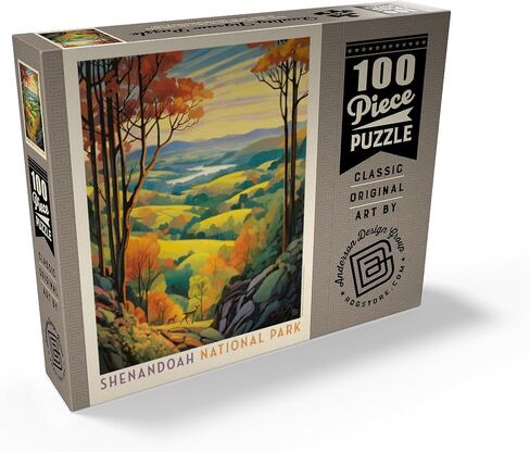 MyPuzzle Shenandoah National Park: Rolling Hills ، Pintage Poster - Premium 1000 Piece Jigsaw Puzzle للبالغين in Saudi Arabia