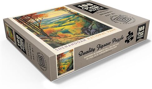 MyPuzzle Shenandoah National Park: Rolling Hills ، Pintage Poster - Premium 1000 Piece Jigsaw Puzzle للبالغين in Saudi Arabia