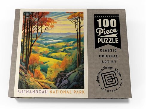 MyPuzzle Shenandoah National Park: Rolling Hills ، Pintage Poster - Premium 1000 Piece Jigsaw Puzzle للبالغين in Saudi Arabia