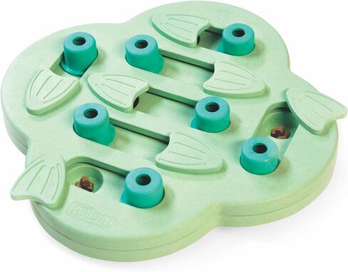 Outward Hound by Nina Ottosson Dog Hide N' Slide Treat Puzzle Enrichment Toy, Level 2 Intermediate, Purple, Composite in Kuwait