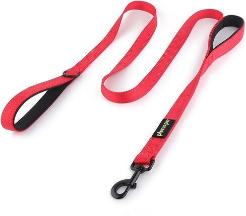 Dog Leash 6ft Long, Traffic Padded Two Handle, Heavy Duty, Reflective Double Handles Lead for Control Safety Training, Leashes for Large Dogs or Medium Dogs, Dual Handles Leads (Purple) in Kuwait