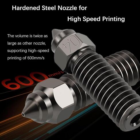 25PCS MK8 Ender 3 V2 Nozzles 0.4MM, 3D Printer Brass Hotend Nozzles with Metal Storage Box for Creality Ender 3/Ender 3 Pro/Ender 3 Neo/Ender 5 Pro/Ender 3 S1/CR 10 Series 3D Printer in Saudi Arabia