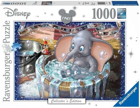 Ravensburger 19676 Disney Dumbo Collector's Edition Puzzle | 1000 Unique Pieces | Softclick Technology Ideal for Adults and Kids | FSC-Certified in Saudi Arabia