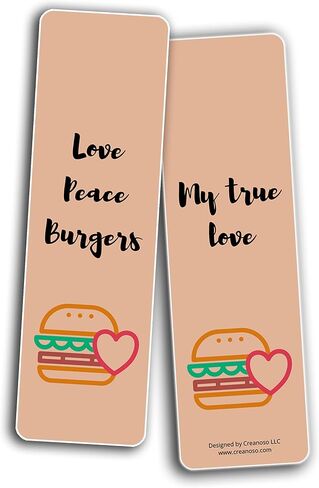Creanoso Pasta Lovers Bookmarks (10-Sets X 6 Cards) – Daily Inspirational Card Set – Interesting Book Page Clippers – Great Gifts for Adults and Professionals in Saudi Arabia