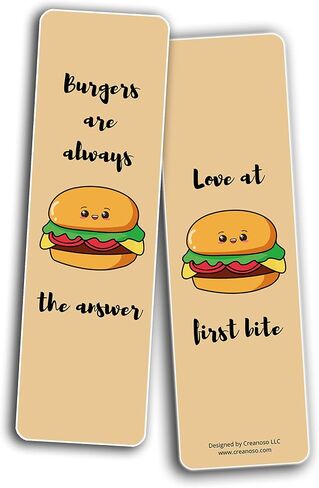 Creanoso Pasta Lovers Bookmarks (10-Sets X 6 Cards) – Daily Inspirational Card Set – Interesting Book Page Clippers – Great Gifts for Adults and Professionals in Saudi Arabia