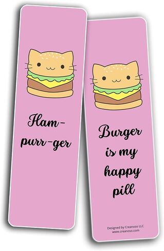 Creanoso Pasta Lovers Bookmarks (10-Sets X 6 Cards) – Daily Inspirational Card Set – Interesting Book Page Clippers – Great Gifts for Adults and Professionals in Saudi Arabia
