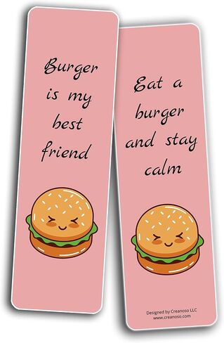 Creanoso Pasta Lovers Bookmarks (10-Sets X 6 Cards) – Daily Inspirational Card Set – Interesting Book Page Clippers – Great Gifts for Adults and Professionals in Saudi Arabia